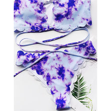 Load image into Gallery viewer, Tie Dye Scalloped Bikini