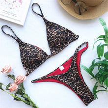 Load image into Gallery viewer, Leopard Brazilian Bikini