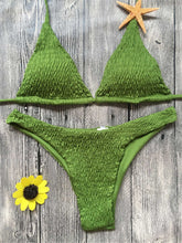 Load image into Gallery viewer, Plain Wrinkled Bikini