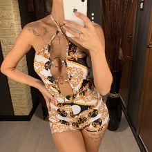 Load image into Gallery viewer, Plunge Nec Ring Linked Monokini