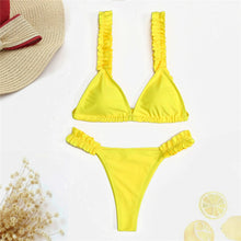 Load image into Gallery viewer, Ruffled Frilled Tie Dye Bikini