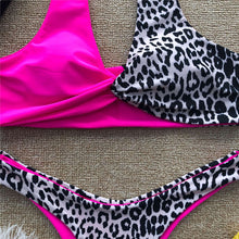Load image into Gallery viewer, Splicing Leopard Bikini
