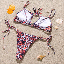 Load image into Gallery viewer, Leopard Cut Out Bikini