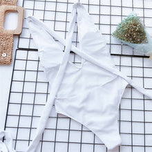 Load image into Gallery viewer, Deep V Neck Wrap Around Monokini