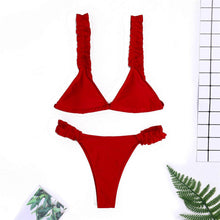 Load image into Gallery viewer, Ruffled Frilled Tie Dye Bikini