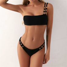 Load image into Gallery viewer, Neon One Shoulder Bikini