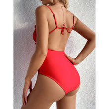 Load image into Gallery viewer, Ruched Backless One Piece Swimsuit