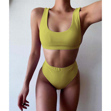 Load image into Gallery viewer, Solid High Waist Bikini