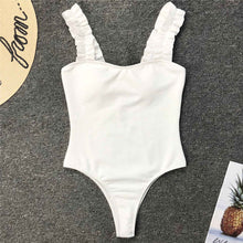 Load image into Gallery viewer, Frill Trim Ruffled One Piece Swimsuit