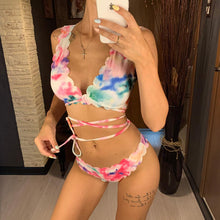 Load image into Gallery viewer, Tie Dye Scalloped Bikini