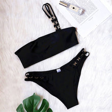 Load image into Gallery viewer, Neon One Shoulder Bikini