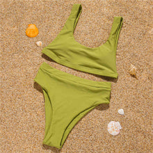 Load image into Gallery viewer, Solid High Waist Bikini