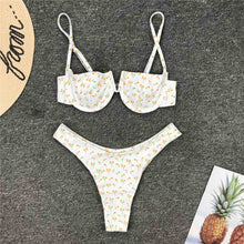 Load image into Gallery viewer, Daisy Underwired Bikini Set