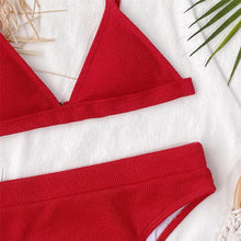 Load image into Gallery viewer, High Waist Ribbed Bikini