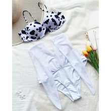 Load image into Gallery viewer, Mesh Sheer Splicing Push Up Monokini