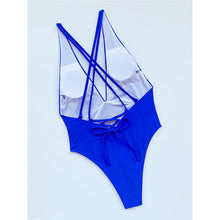 Load image into Gallery viewer, Plunge Neck Swimwear One Piece