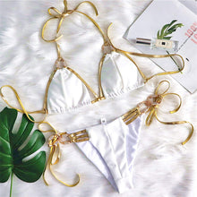 Load image into Gallery viewer, Crystal Rhinestones Bikini