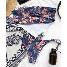 Load image into Gallery viewer, Flower Bandeau Bikini