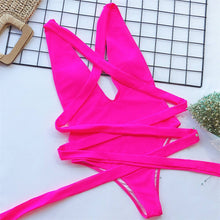 Load image into Gallery viewer, Deep V Neck Wrap Around Monokini