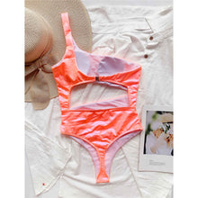 Load image into Gallery viewer, Metallic Asymmetric Monokini