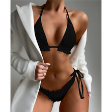 Load image into Gallery viewer, Ruffled Frilled Brazilian Bikini Set