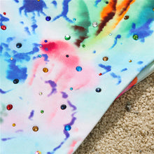 Load image into Gallery viewer, Rhinestones Halter Bikini With Sarong