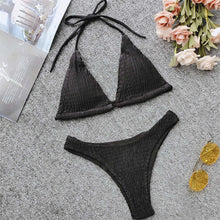 Load image into Gallery viewer, Plain Wrinkled Bikini