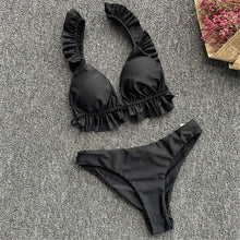 Load image into Gallery viewer, Ruffle-Strap Frilled Bikini