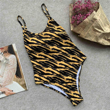 Load image into Gallery viewer, Tiger Printed One Piece Swimwear