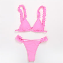 Load image into Gallery viewer, Ruffled Frilled Tie Dye Bikini