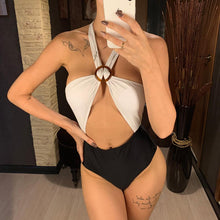 Load image into Gallery viewer, Criss Cross Backless Monokini