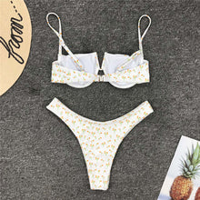 Load image into Gallery viewer, Daisy Underwired Bikini Set