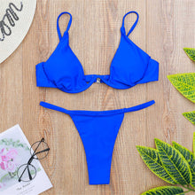 Load image into Gallery viewer, V-bar Bikini With Adjusted-straps