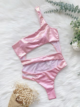 Load image into Gallery viewer, Metallic Asymmetric Monokini