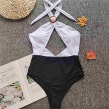 Load image into Gallery viewer, Criss Cross Backless Monokini