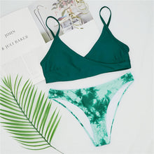 Load image into Gallery viewer, Tie Dye Twist Bra Bikini