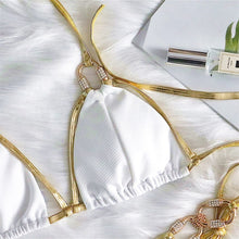 Load image into Gallery viewer, Crystal Rhinestones Bikini