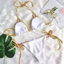 Load image into Gallery viewer, Crystal Rhinestones Bikini