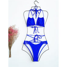 Load image into Gallery viewer, Criss Corss Leopard Bikini Set