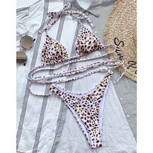 Load image into Gallery viewer, Dots Printed Halter Bikini
