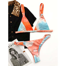 Load image into Gallery viewer, Adjusted-strap Tie Dye Bikini
