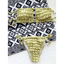 Load image into Gallery viewer, Pleated Bandeau Bikini
