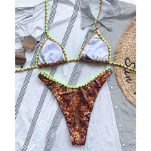 Load image into Gallery viewer, Dots Printed Halter Bikini
