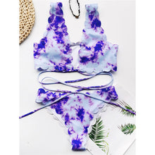 Load image into Gallery viewer, Tie Dye Scalloped Bikini
