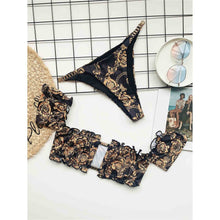 Load image into Gallery viewer, Floral Off Shoulder Bandeau Bikini
