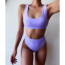 Load image into Gallery viewer, Solid High Waist Bikini
