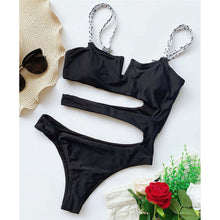 Load image into Gallery viewer, V Neck Tummy Cut Out  Monokini
