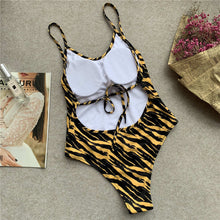 Load image into Gallery viewer, Tiger Printed One Piece Swimwear
