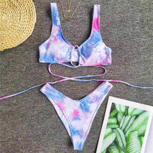 Load image into Gallery viewer, Tie Dye Wrap Around Bikini
