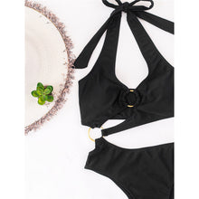 Load image into Gallery viewer, Halter Asymmetric Monokini
